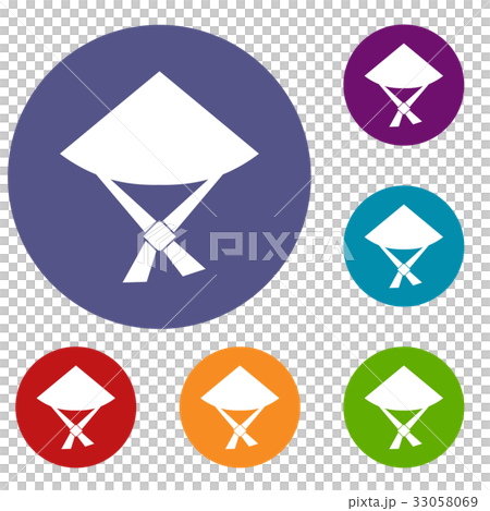 Vietnamese hat icons set 33058069
