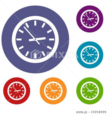 Watch icons set 33058099