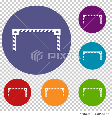 Barrier icons set Barrier icons set 33058156