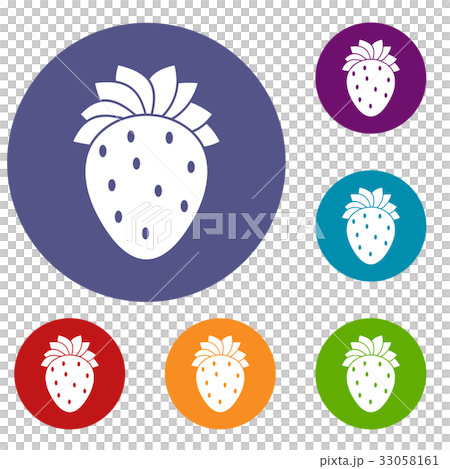 Strawberry icons set Strawberry icons set 33058161