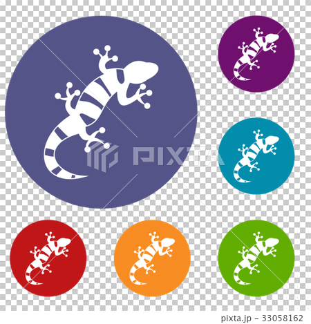 Lizard icons set Lizard icons set 33058162