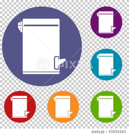 Trash can icons set Trash can icons set 33058163