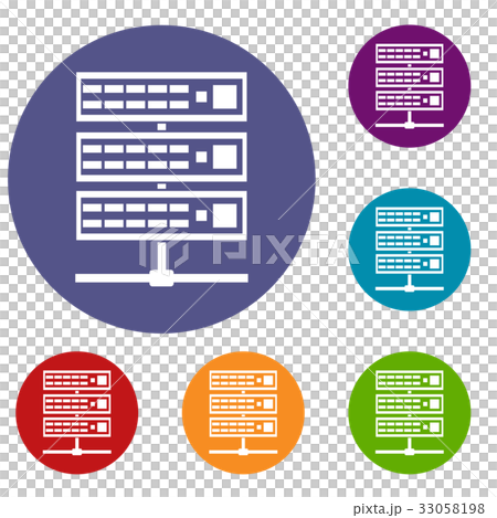 Servers icons set - Stock Illustration [33058198] - PIXTA