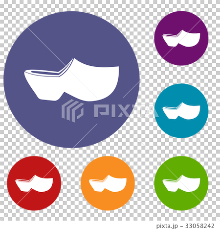 Clogs icons set - Stock Illustration [33058242] - PIXTA