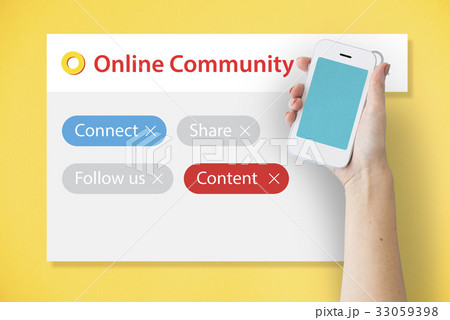 Digital Communication Social Media Graphic Words Icons 33059398