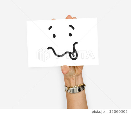 Illustration of drunk unconscious face on banner Illustration of drunk unconscious face on banner 33060303