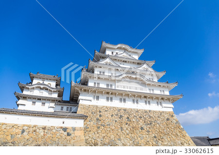 White Himeji castle in Japan 33062615