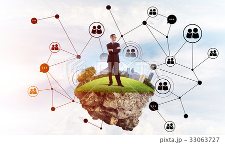 Concept of modern wireless technologies as effective tool for business 33063727