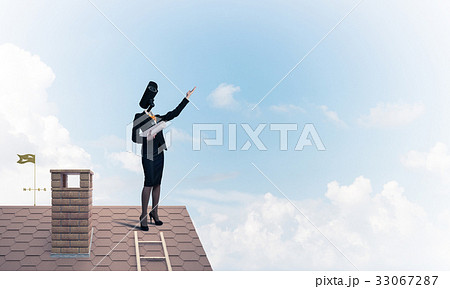 Concept of security and privacy protection with camera headed wo 33067287