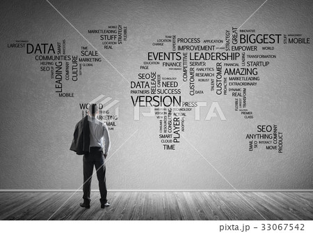 Concept of globalization and networking with business map of bus Concept of globalization and networking with business map of bus 33067542