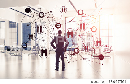 Networking and social communication concept as effective point f Networking and social communication concept as effective point f 33067561