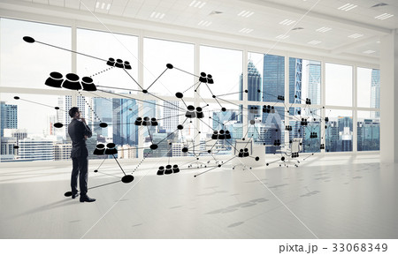 Networking and social communication concept as effective point f 33068349