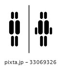 toilet sign icons 33069326