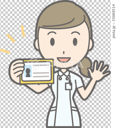 An Illustration Of A Nurse In A White Coat Stock Illustration