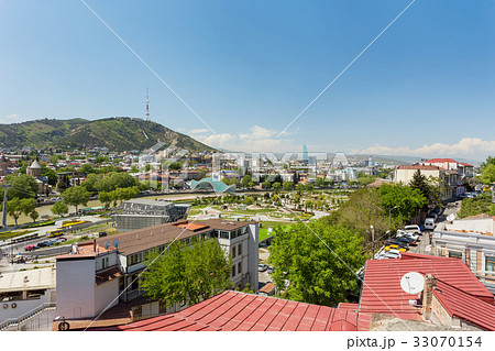 Panorama view of Tbilisi. Park Rike, Georgia 33070154