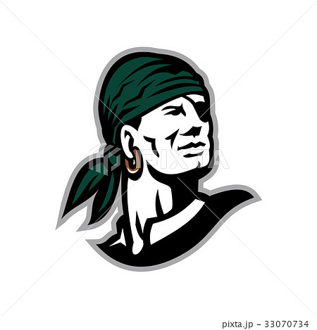 Pirate Headscarf Eye Patch Retro 33070734