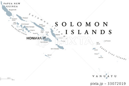 Solomon Islands political map Solomon Islands political map 33072019