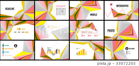 Modern triangle presentation template Modern triangle presentation template 33072203