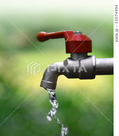 Faucet water blue nature background 33074994