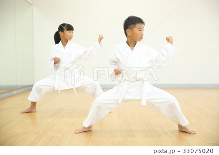 空手をする子供 33075020