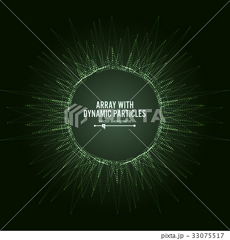 Array Vector With Dynamic Particles. Round Dots 33075517
