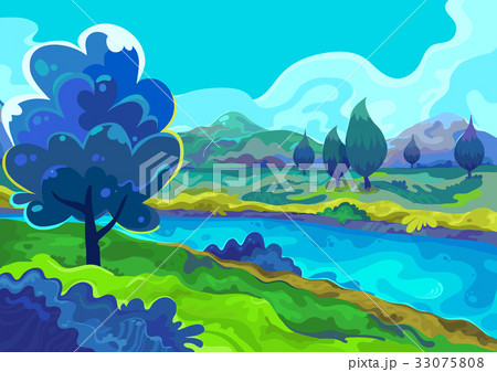 Landscape, Vector illustration 33075808