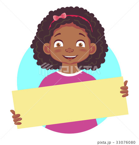 african girl holding blank poster-smile african girl holding blank poster-smile 33076080