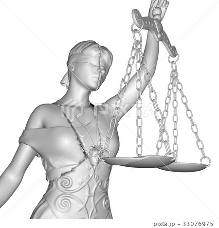 Broken lady of justice 3d rendering 33076975