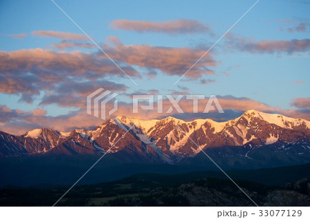 Altai mountains in Kurai area with North Chuisky 33077129