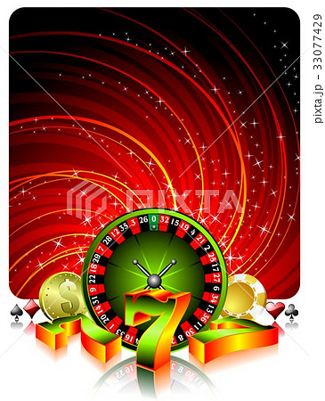 Gambling illustration with casino elements Gambling illustration with casino elements 33077429
