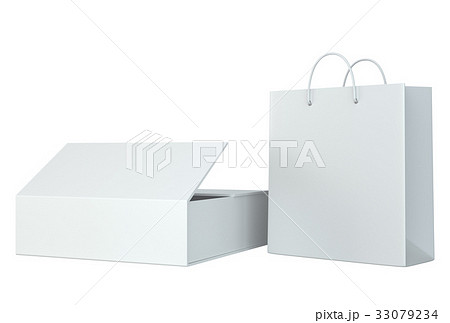 Paper Shopping Bags collection isolated on Paper Shopping Bags collection isolated on 33079234