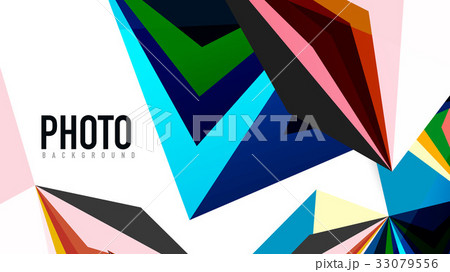Modern triangle presentation template Modern triangle presentation template 33079556