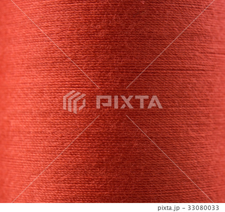 Closeup red thread textile texture for background. Closeup red thread textile texture for background. 33080033