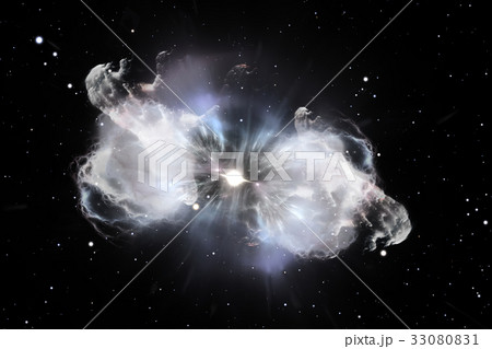 Supernova or star explosion, illustration 33080831