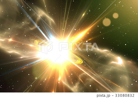 Supernova or star explosion, illustration 33080832