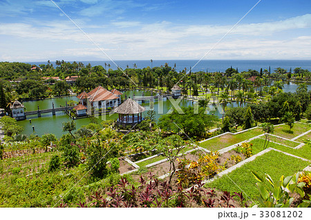 Panorama of Tirtagangga Taman Ujung water palace 33081202