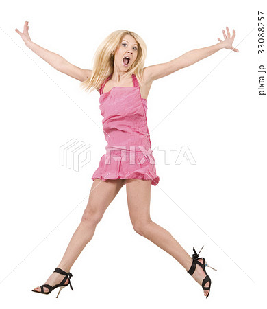 jumping woman jumping woman 33088257