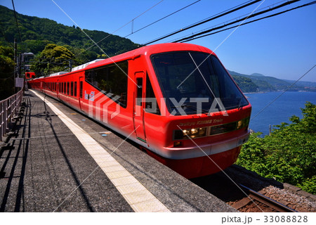 伊豆北川 駅　伊豆急行 2100系 リゾート21　2017年5月 （静岡県 東伊豆） 33088828