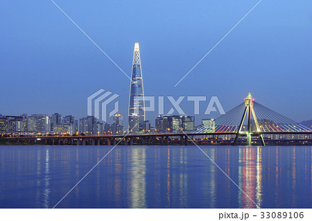 オリンピック大橋 夜景 松坡区 33089106