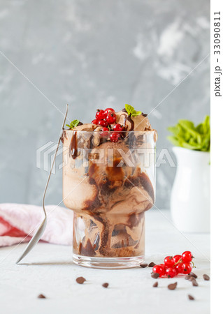 Homemade chocolate ice cream Homemade chocolate ice cream 33090811