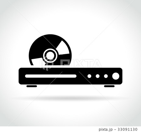 blue ray or dvd player icon 33091130