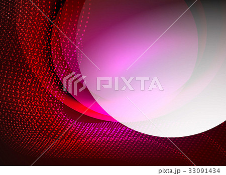 Glowing wave created with particles on dark color 33091434
