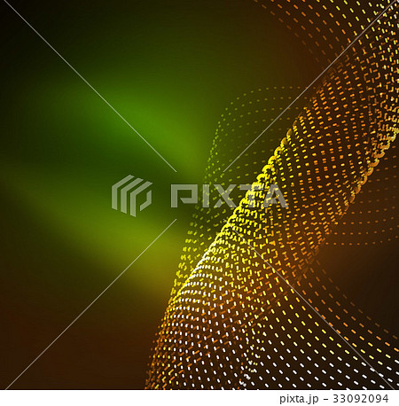 Vector wave particles background Vector wave particles background 33092094