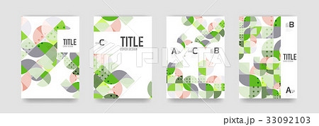 Set of brochure cover templates 33092103