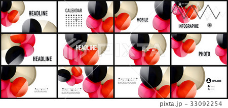Modern geometric presentation background 33092254