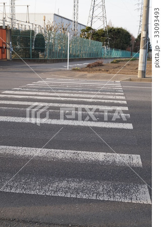横断歩道　白線　 33093493