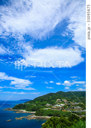夕陽が丘そとめから　外海の石積集落の景観 33095675