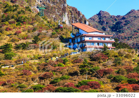 雲仙　仁田峠からの紅葉の眺め 33096022