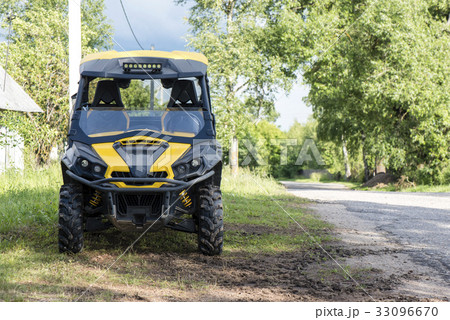Quad bike Near the road 33096670