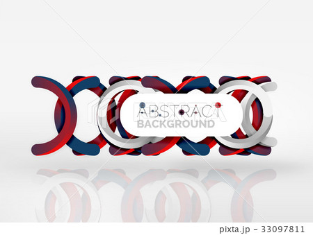 Modern 3d ring vector abstract background Modern 3d ring vector abstract background 33097811